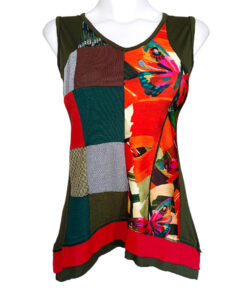 Blusa Simona Patch verde mariposas