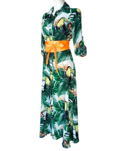 Alternative view of Vestido Camisero Miel tucán