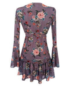 Alternative view of Vestido Dora Sexy mauve flores