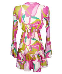 Alternative view of Vestido Dora Sexy rosa verde figuras