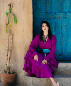 Alternative view of Vestido Australia Olanes uva