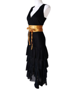 Alternative view of Vestido Sirena mesh negro