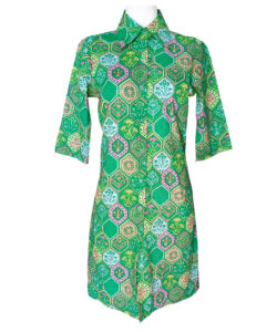 Vestido Trizia verde hindú