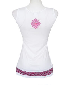 Alternative view of Blusa Simona Patch blanco rosa