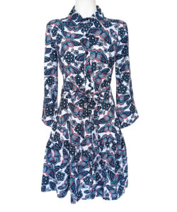 Vestido Camisero Talavera mariposas azules