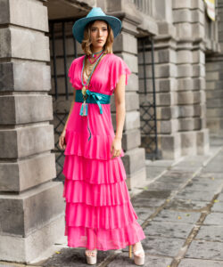 Vestido Dora Olanes hot pink