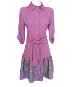 Vestido Camisero Talavera rosita cenefa