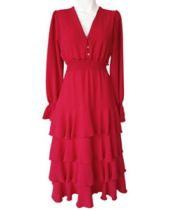 Vestido Australia Olanes bermellón