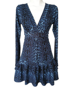 Vestido Dora Sexy animal print azul