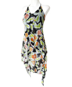 Alternative view of Vestido Ixel flor naranja