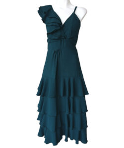 Vestido Jimena Olanes verde alga