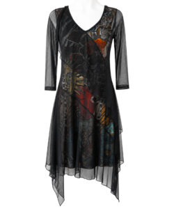 Vestido Simona Olanes mesh sol y luna