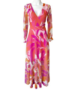 Vestido Sirena Tua rosa naranja