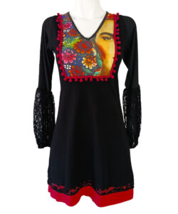Vestido Simona Pech negro frida