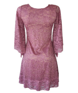 Alternative view of Vestido Simona rosa encaje