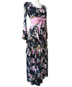 Alternative view of Vestido Sueño Olanes Verticales flores jazmin