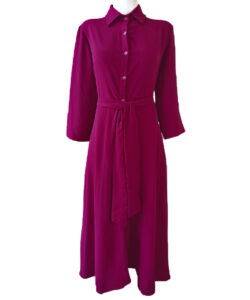 Vestido Camisero Miel ciruela