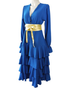 Alternative view of Vestido Australia Olanes azul rey
