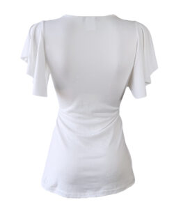 Alternative view of Blusa Toscana blanca colores crochet