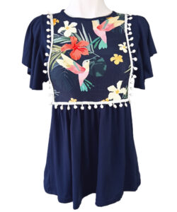 Blusa Toscana marino colibrí