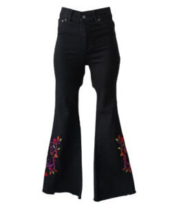 Jeans negro flamenco