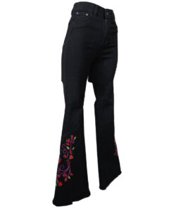 Alternative view of Jeans negro flamenco