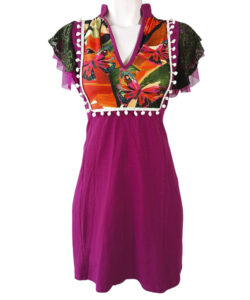 Vestido Toscana Corto buga mariposas