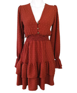 Vestido Australia Corto shedron textura