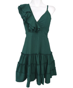 Vestido Jimena Corto verde alga